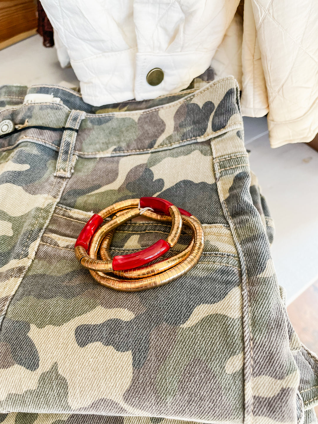 Imperial Red Stretch Bracelet Set