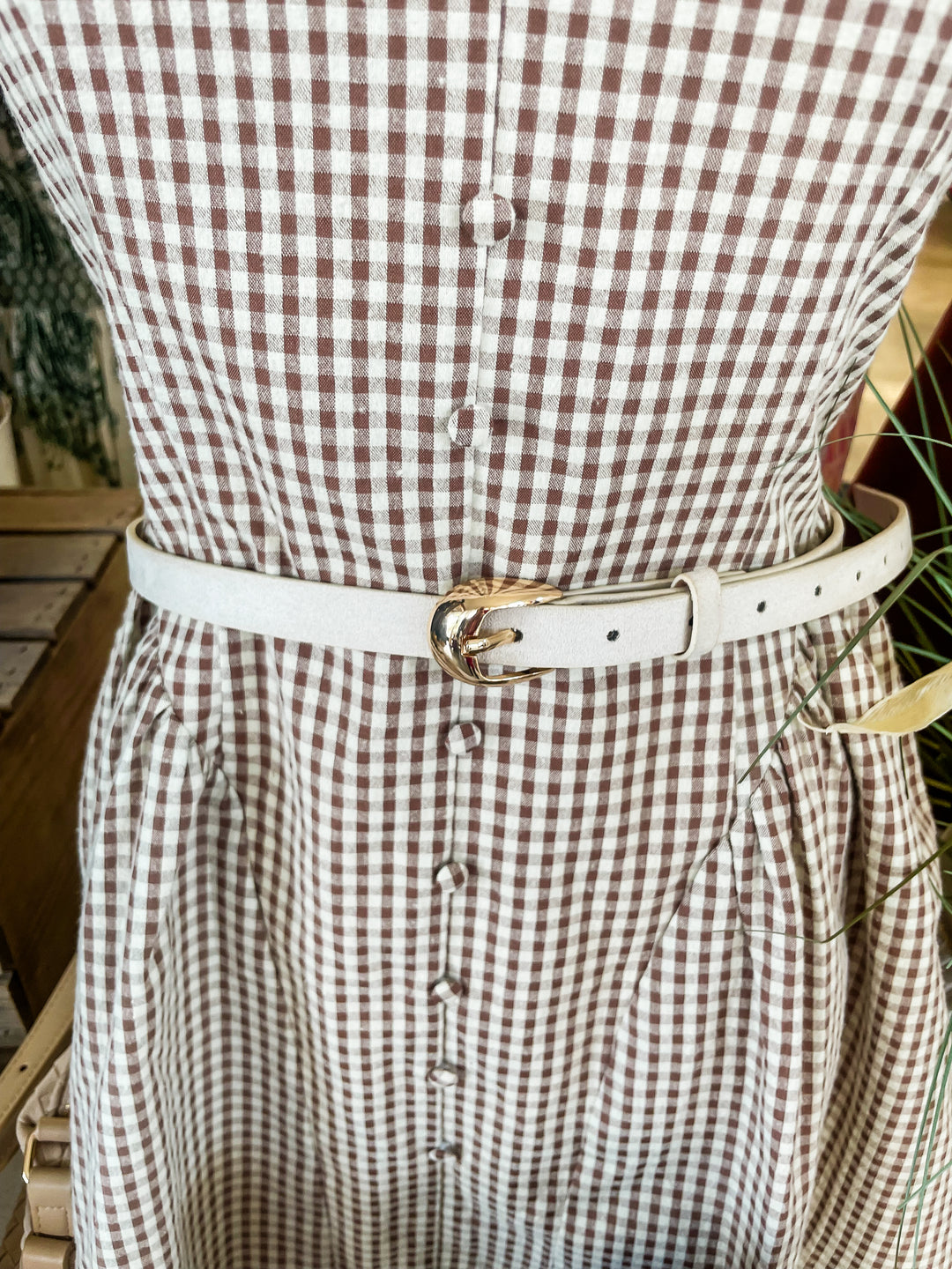 The Suede Darling Belt-Ivory