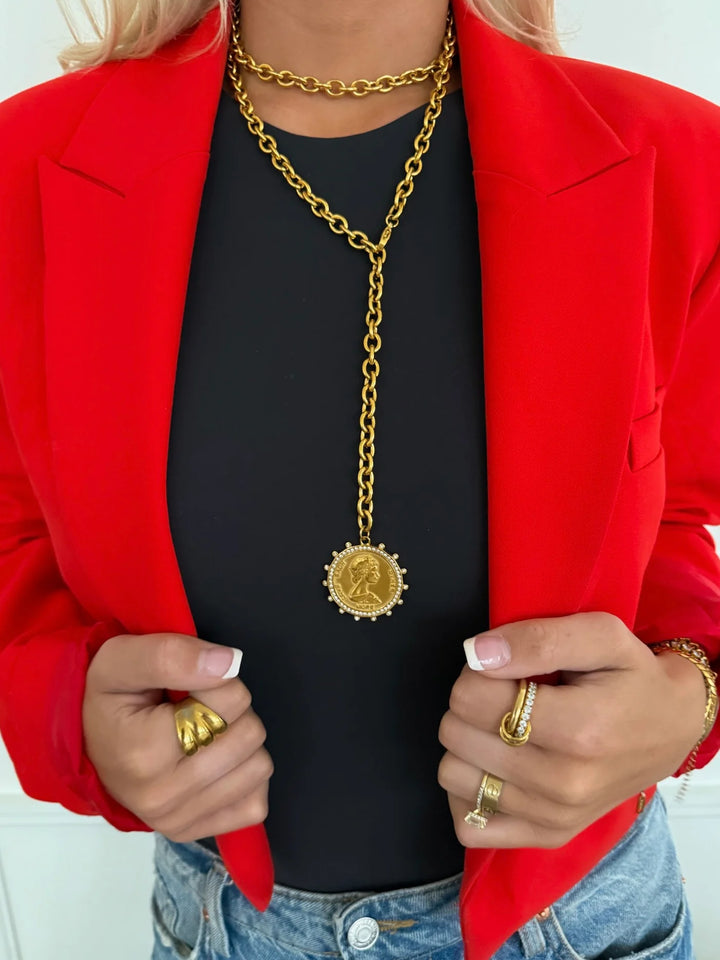 XL Love Each Other More Coin Necklace