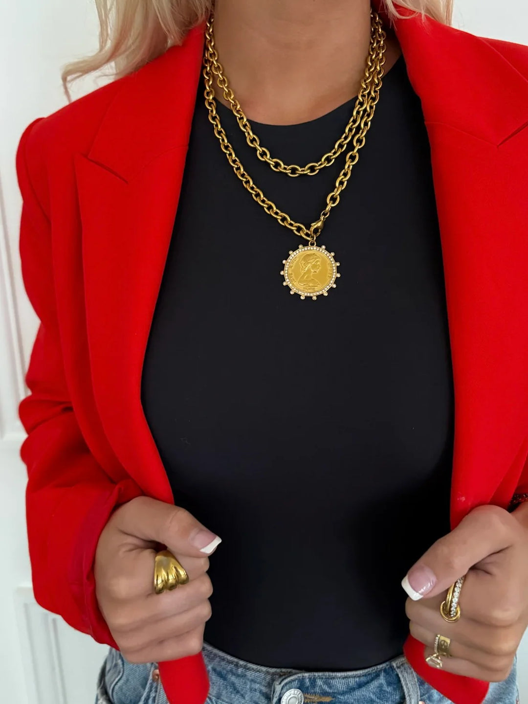 XL Love Each Other More Coin Necklace