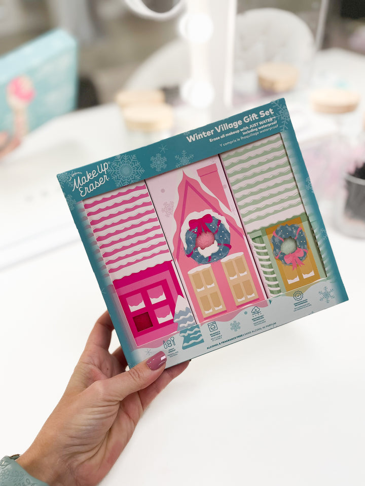 Winter Village 3pc Makeup Eraser Value Gift Set