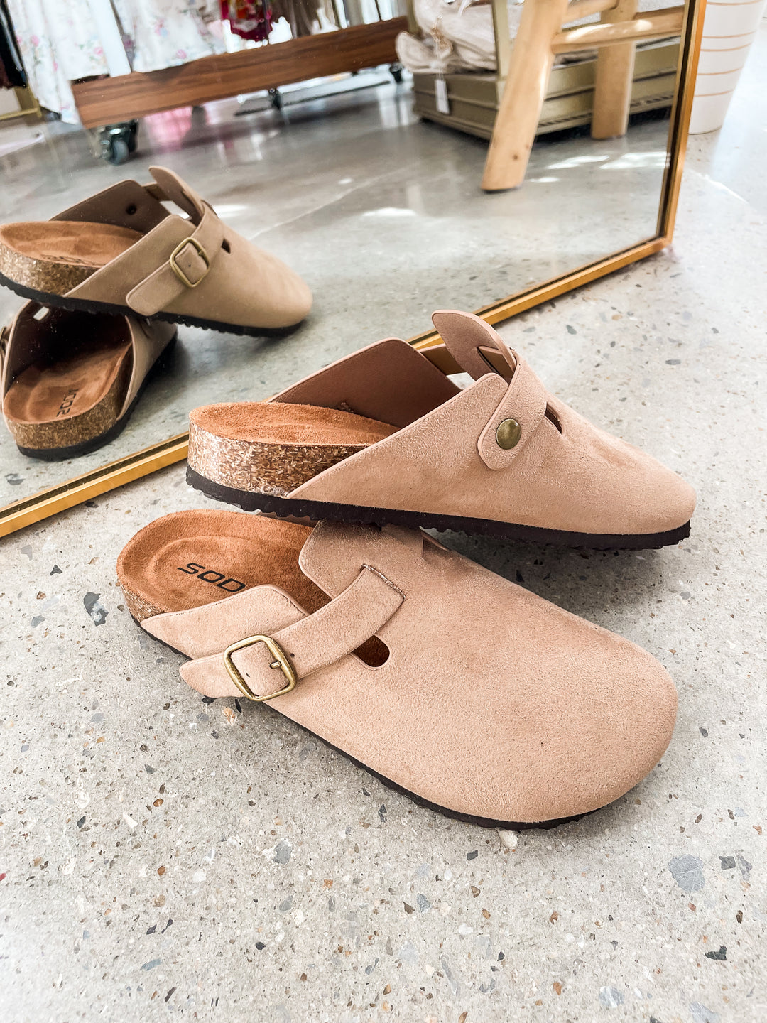 Regis Slip On Clog-Taupe