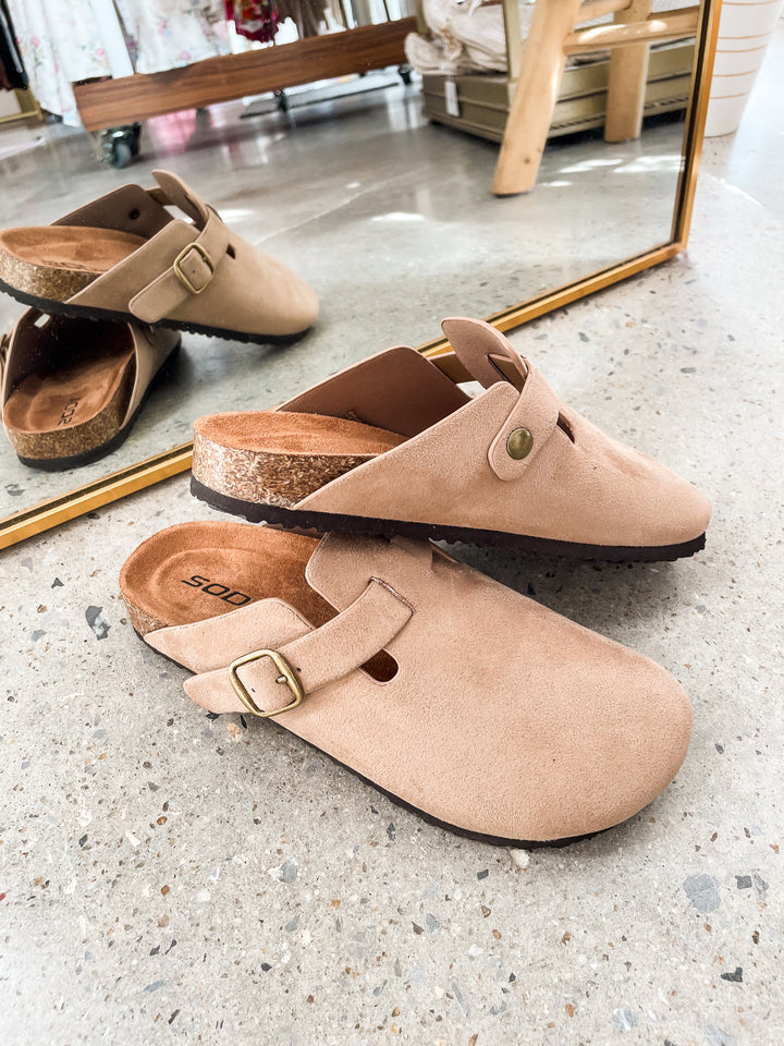 Regis Slip On Clog-Taupe