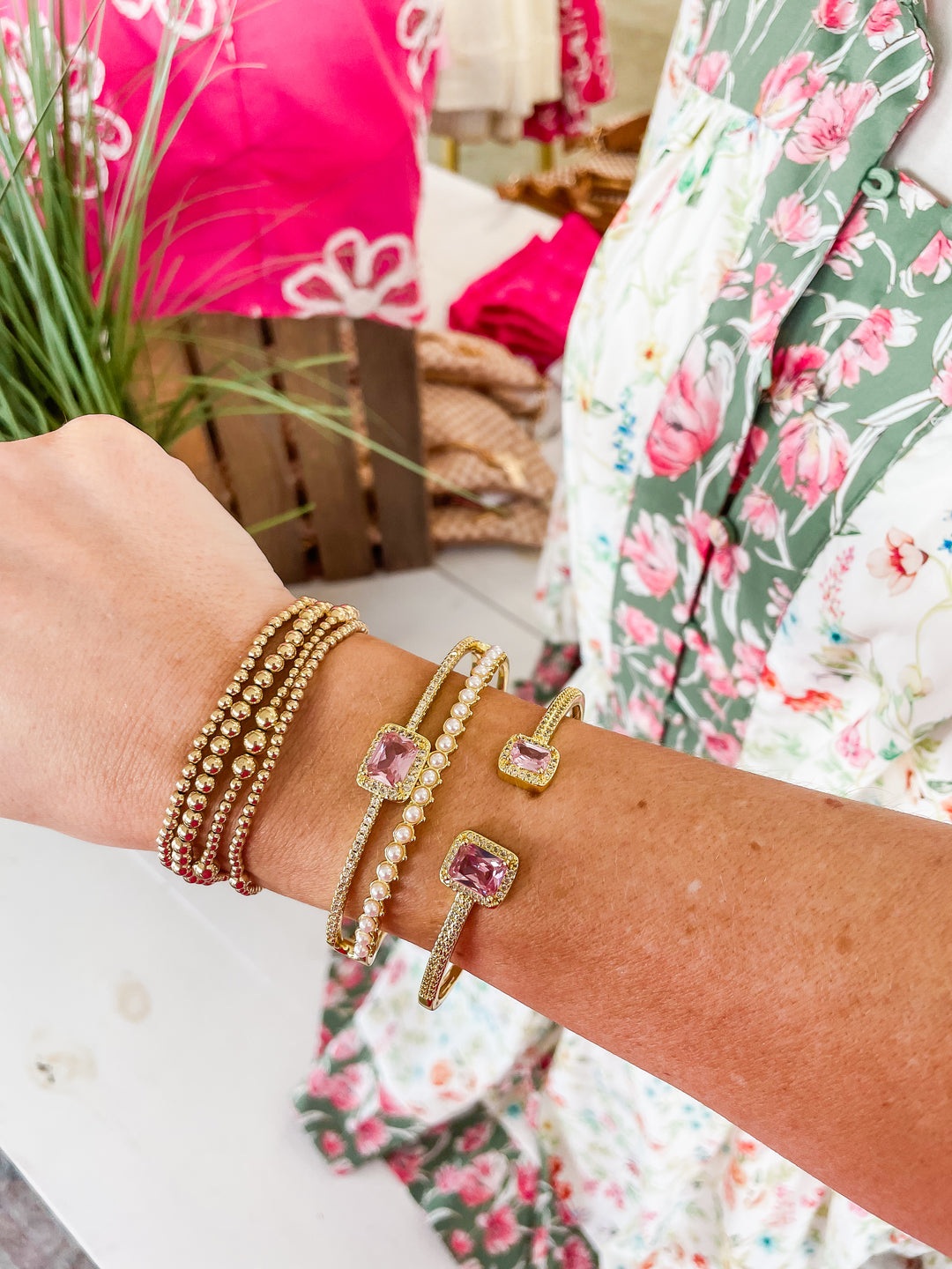 Pink Pearl Mirage Cuff