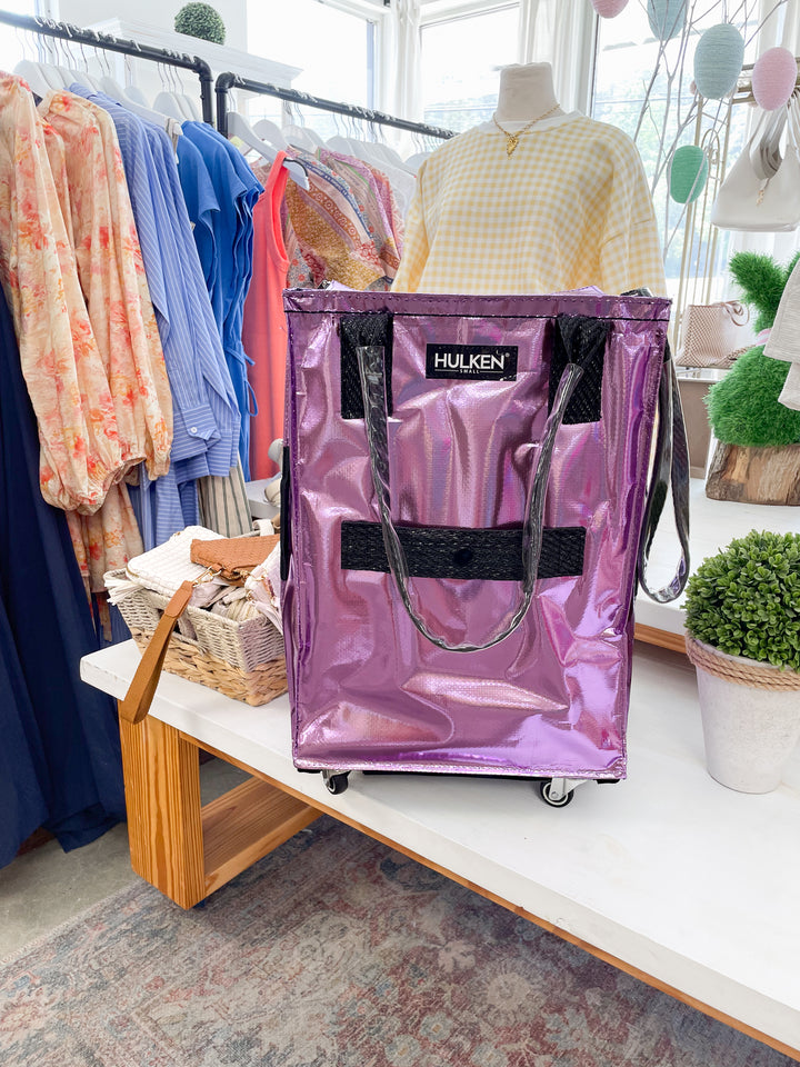 Hulken® Small Signature Rolling Tote Bag-Lilac