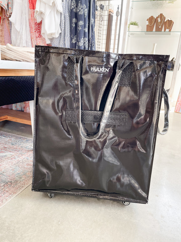 Hulken® Large Signature Rolling Tote Bag-Black