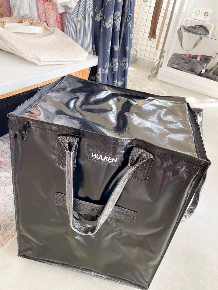 Hulken® Large Signature Rolling Tote Bag-Black