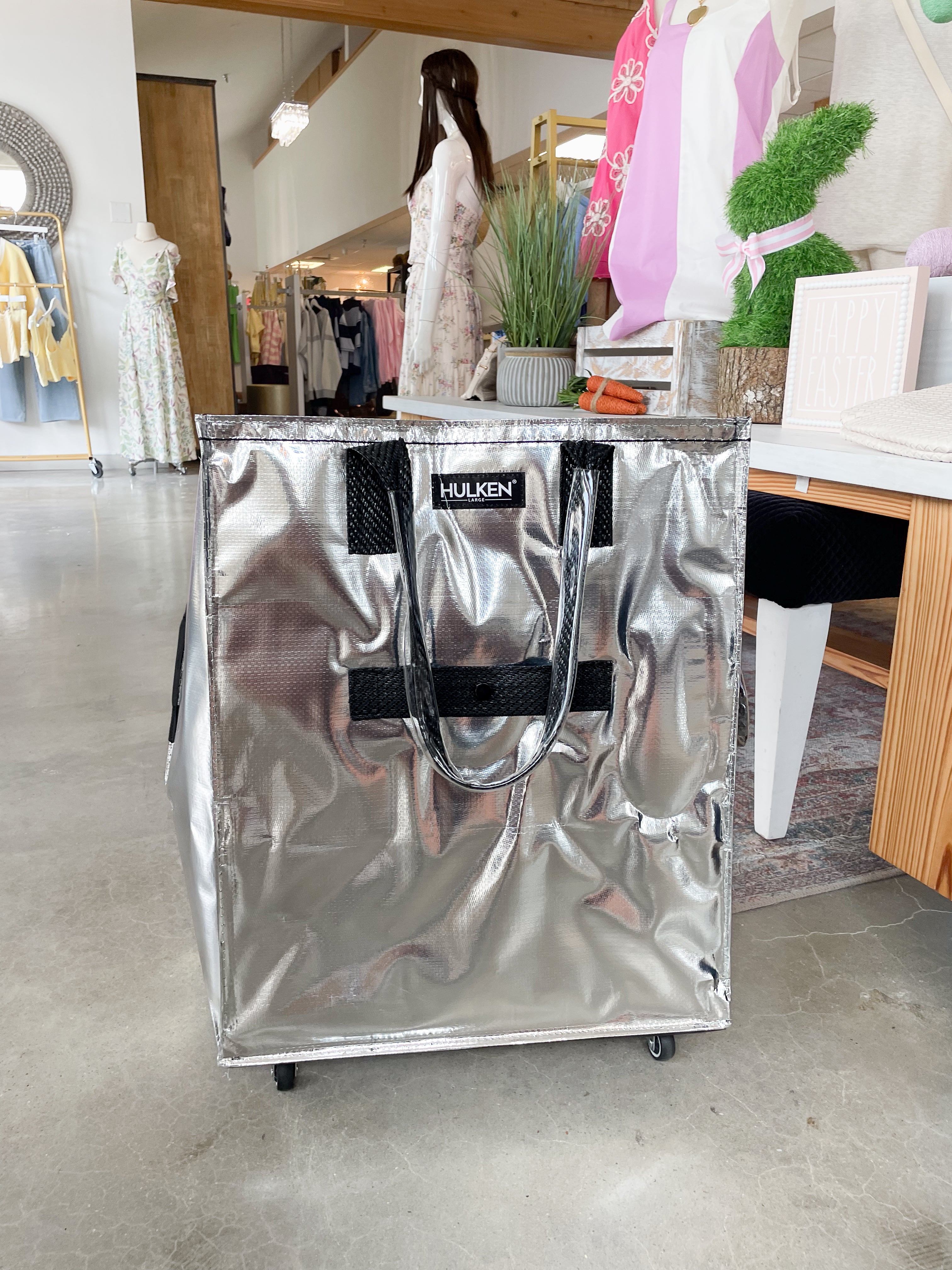 Hulken® Large Signature Rolling Tote Bag-Silver – Sparkle Tallahassee