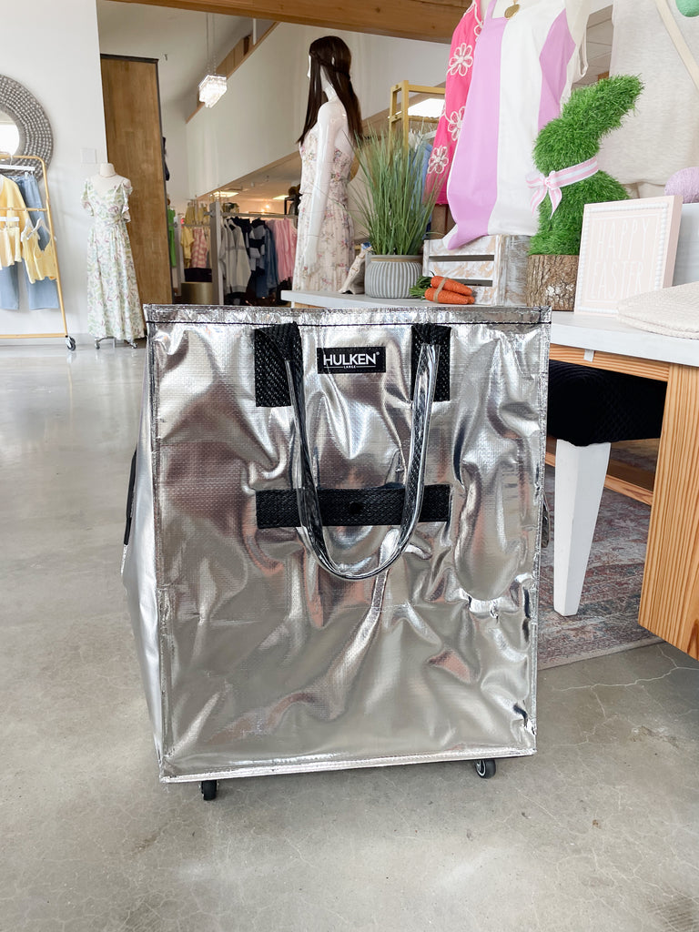 Hulken® Large Signature Rolling Tote Bag-Silver – Sparkle Tallahassee