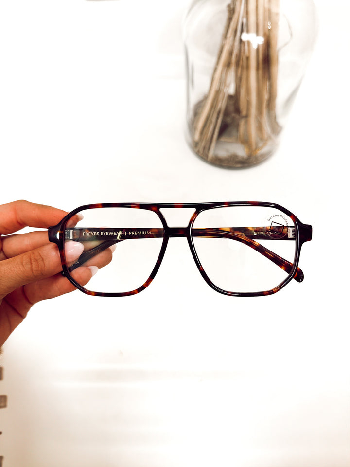 Billie Blue Light Readers- Honey Tortoise +1.5