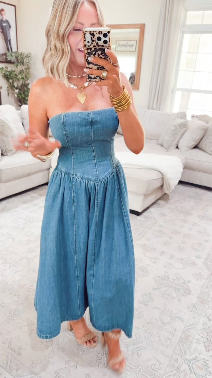 The Saddleback Denim Dress