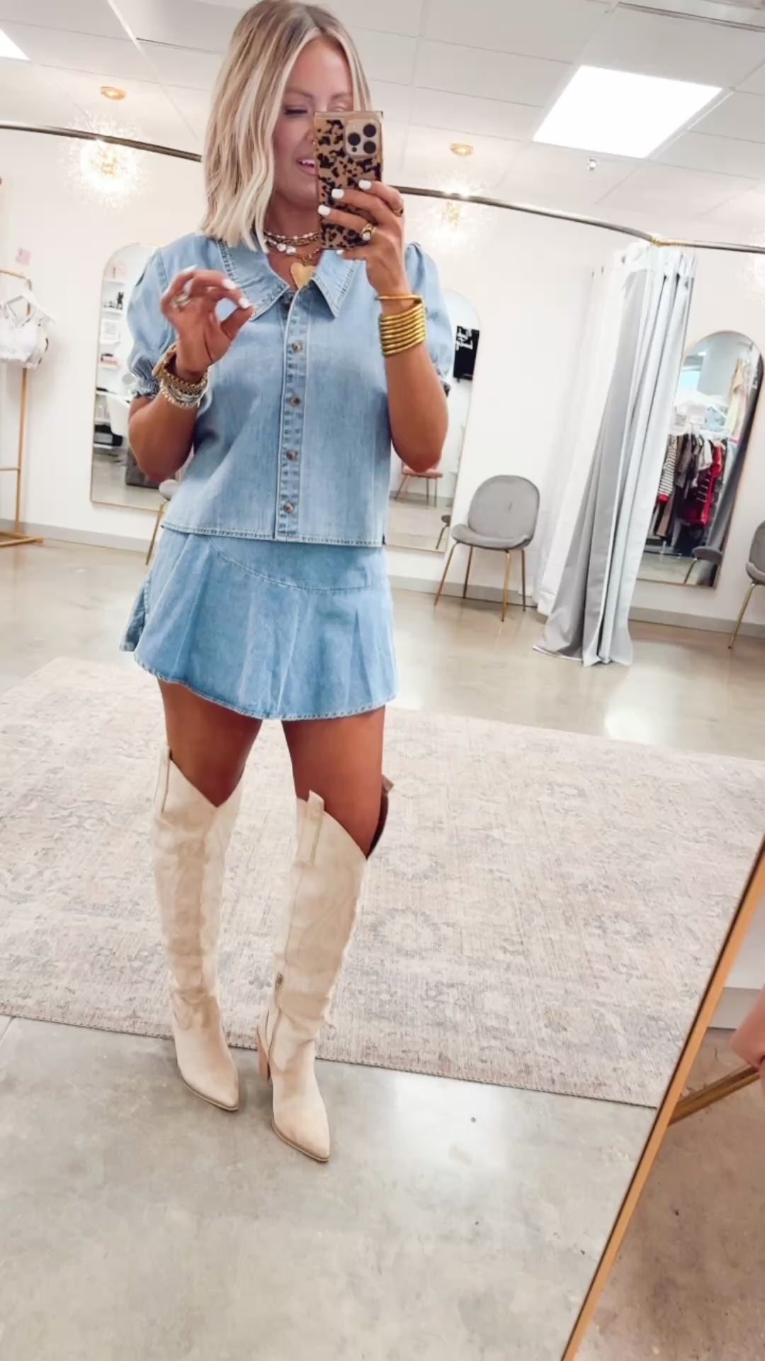 Izzy Chambray Blouse