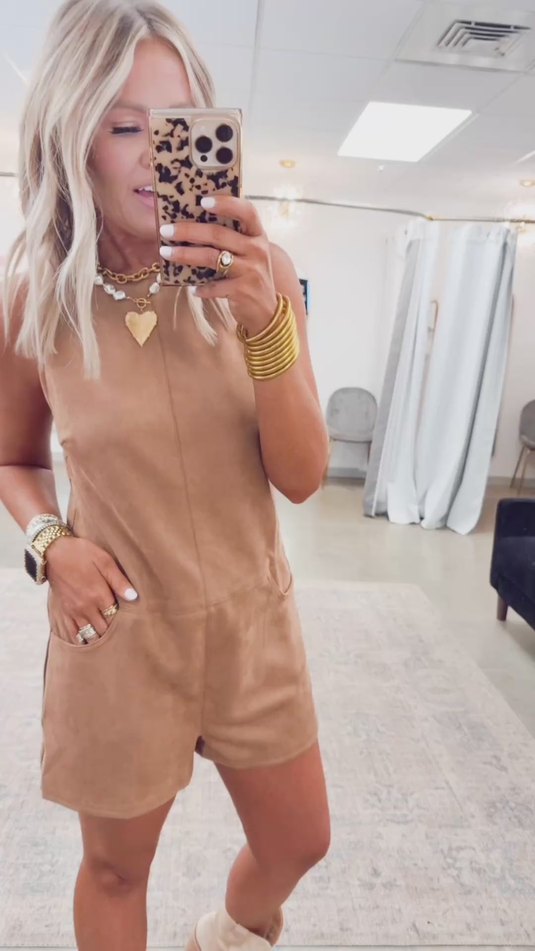 Autumn Suede Romper