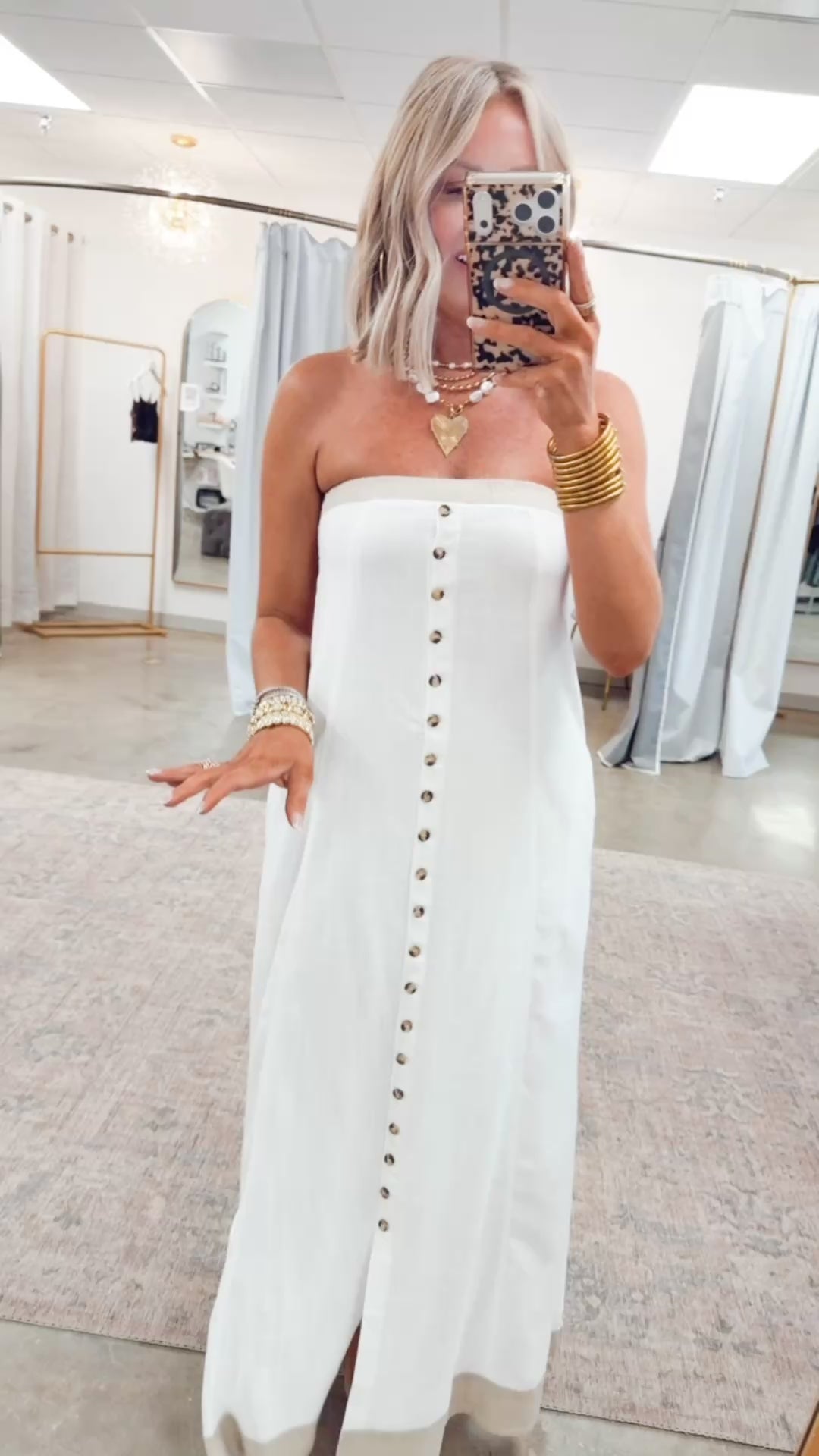 Florence Strapless Maxi-Off White
