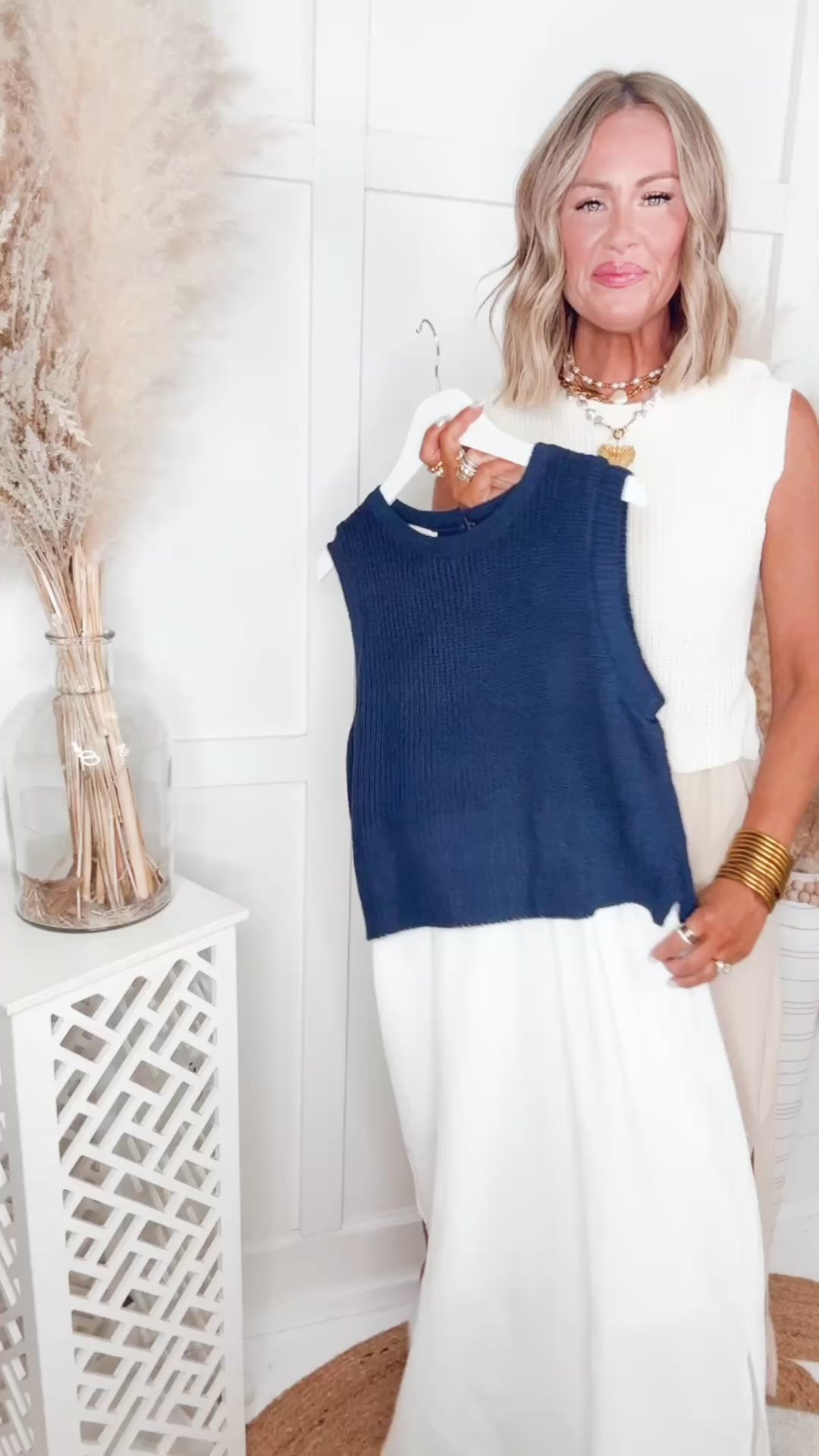 The Laurel Contrast Midi Dress-Navy