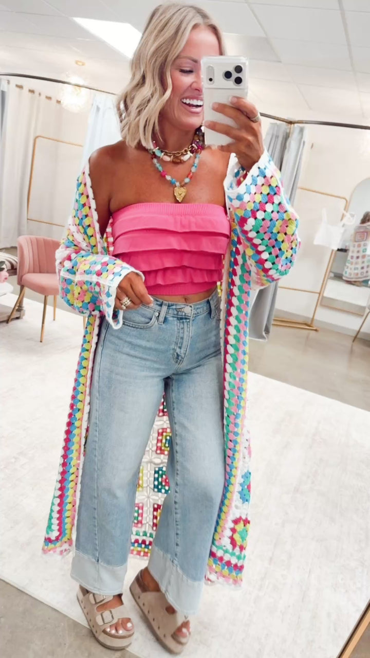 The Colorfield Crochet Cardigan