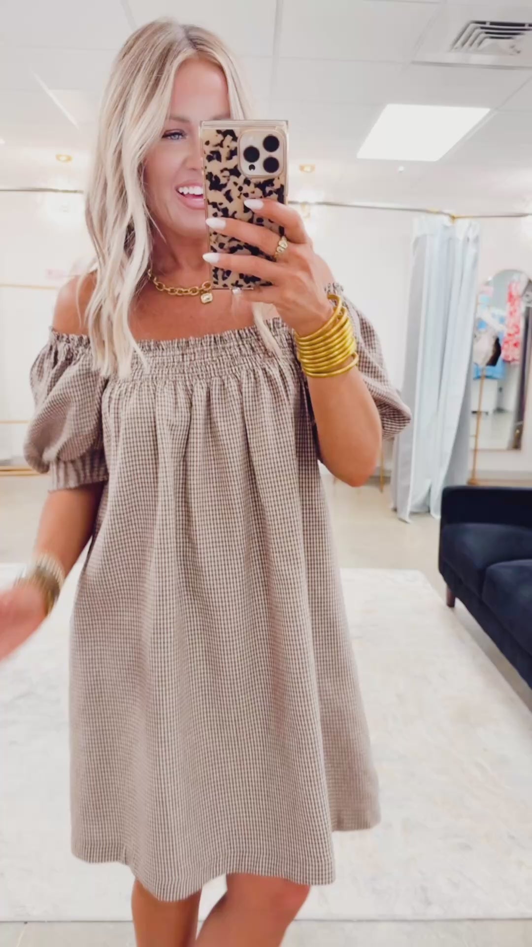 Poppy Plaid Mini Dress