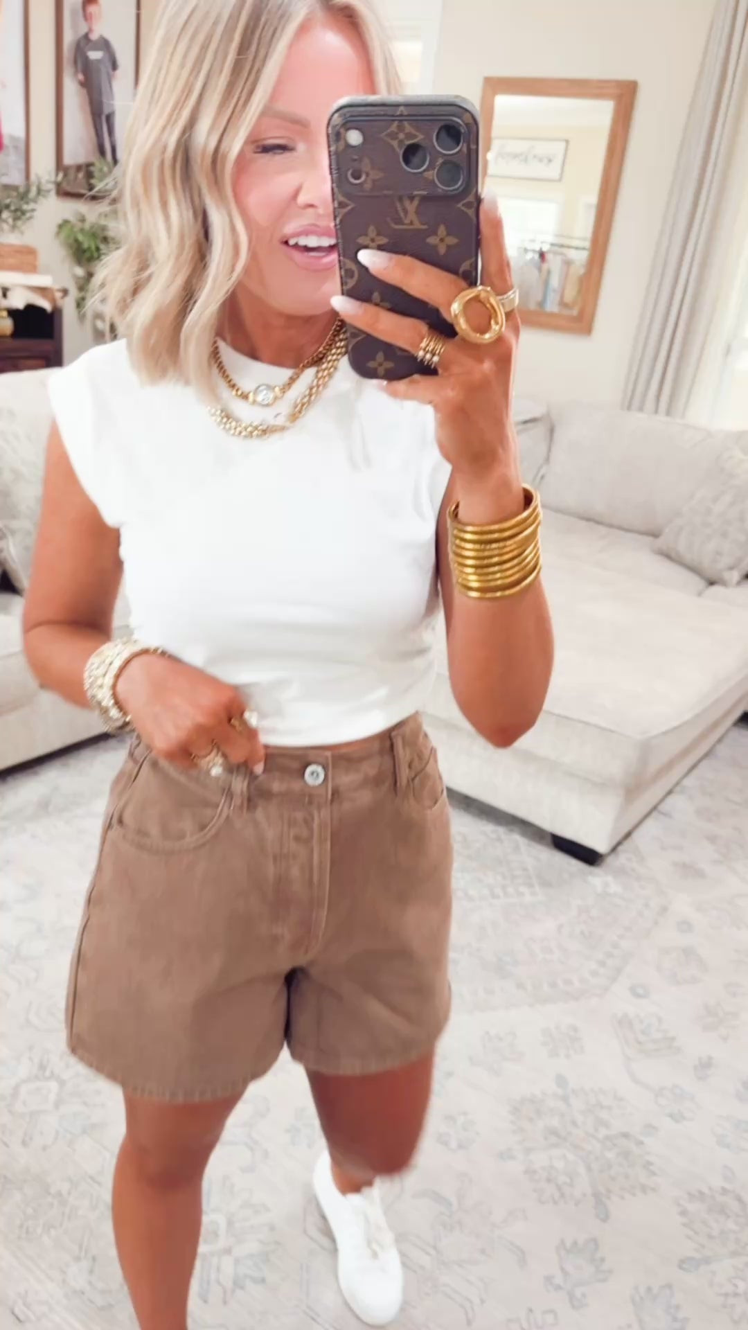 The Shorebreak Denim Shorts-Chocolate