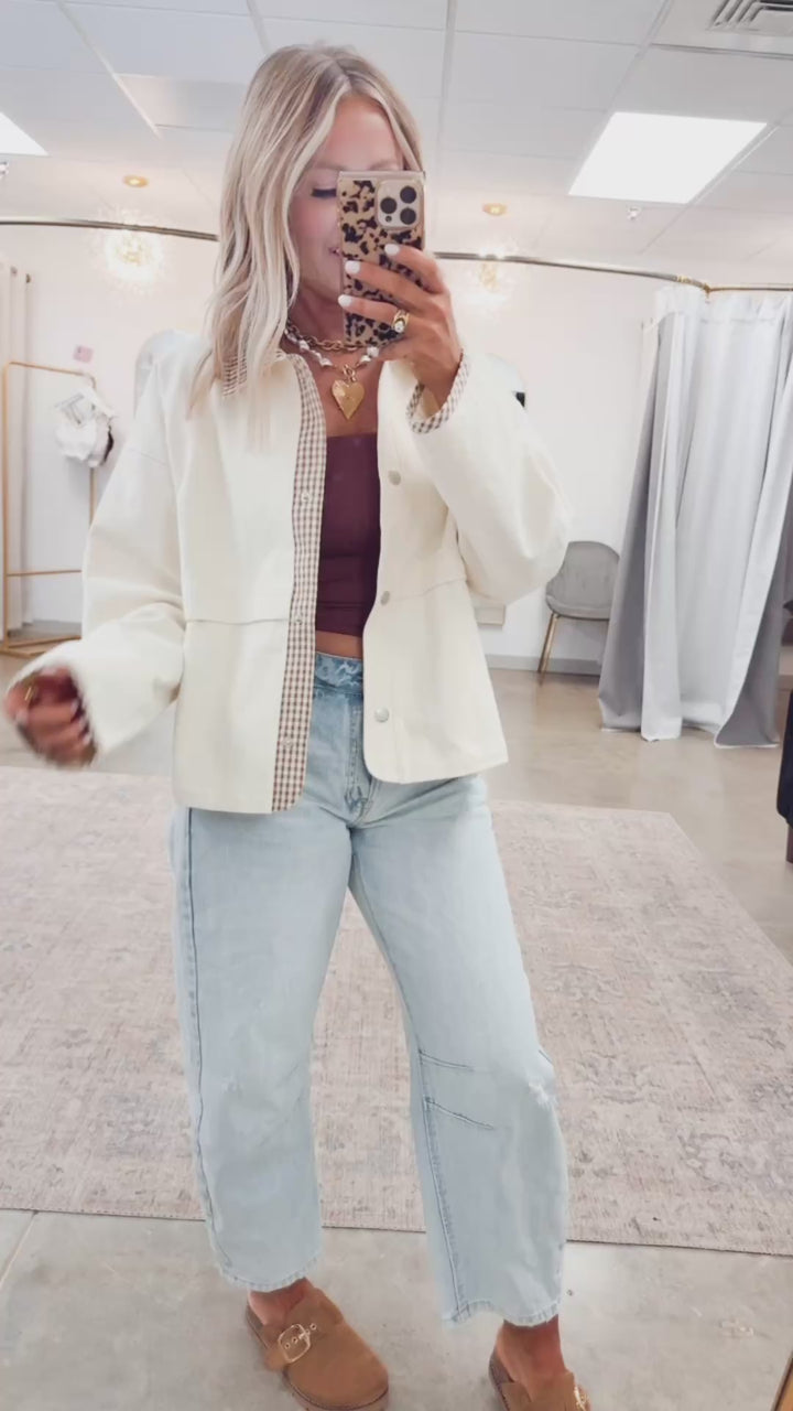 Gingham Luxe Jacket