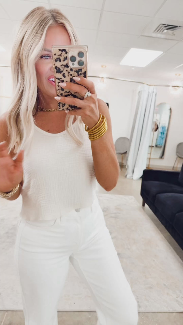 Sandy Gauze Tank Top