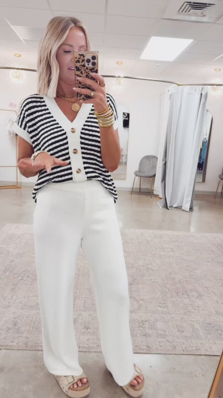 Callista Sweater Top & Pants Set