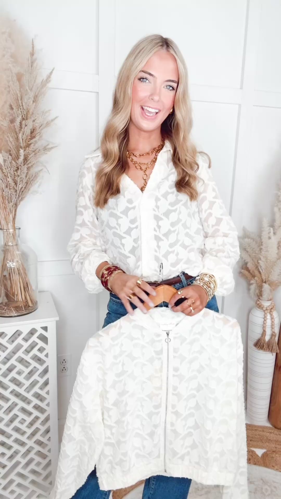 The Capri Soleil Blouse-Cream