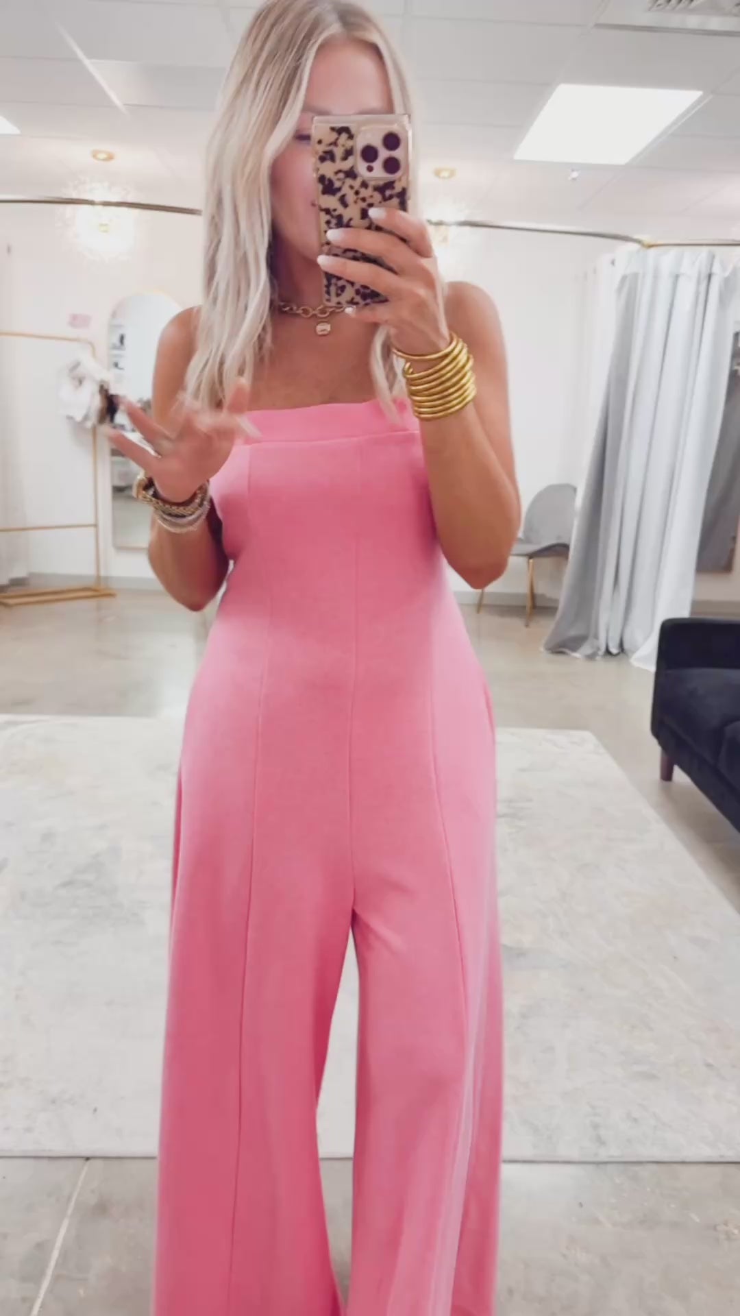 Pretty Pink Wide Leg Jumpsuit