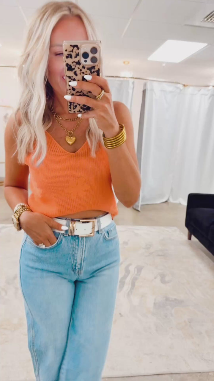 Daisy Floral Sweater Top