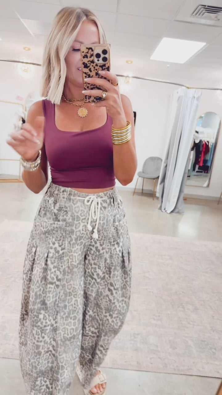Stella Leopard Barrel Jeans
