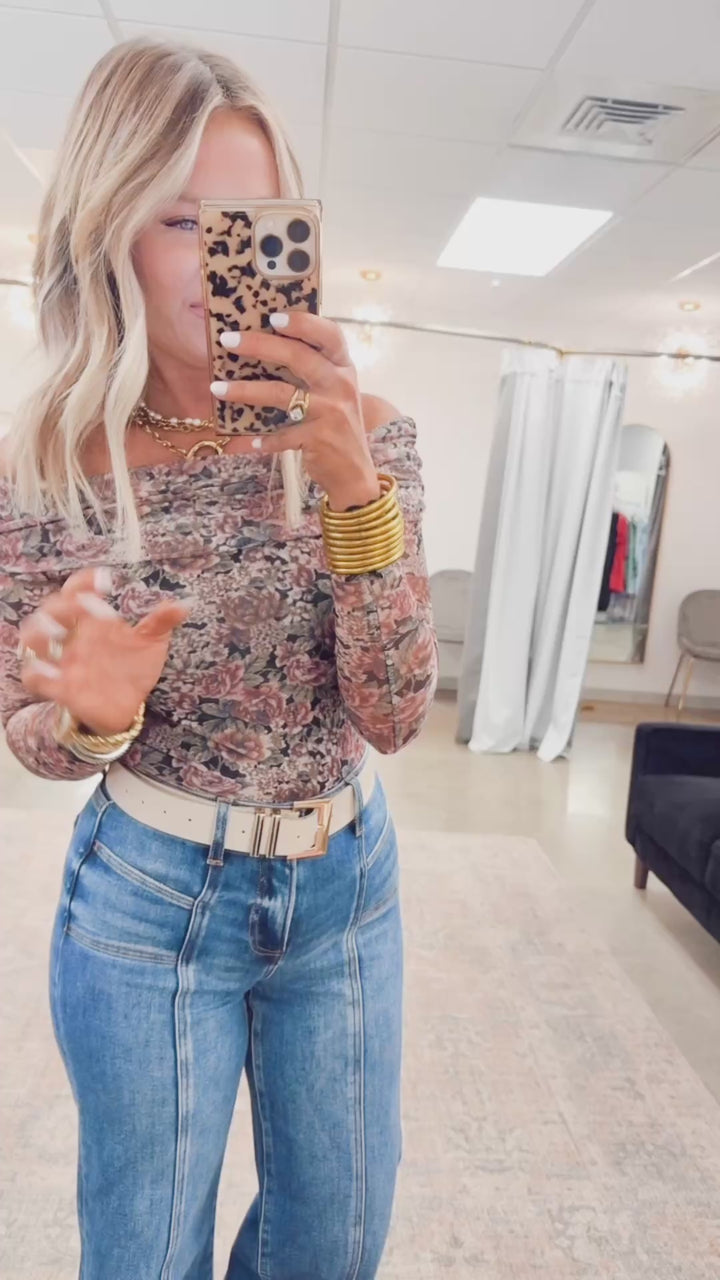 Aurora Floral Mesh Bodysuit