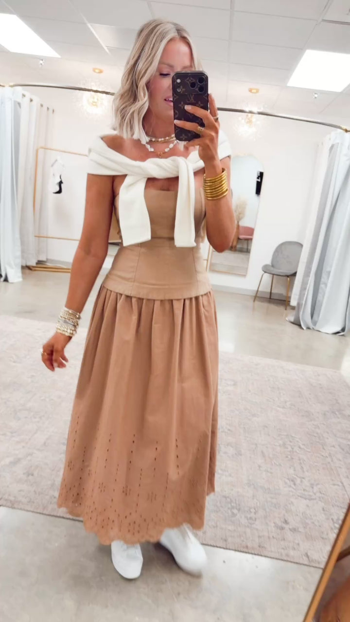 The Adeline Scallop Hem Dress