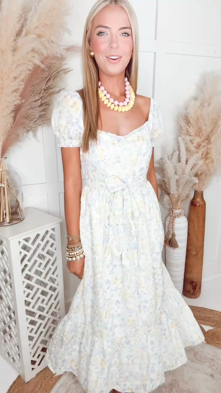 The Lucy Meadow Midi Dress