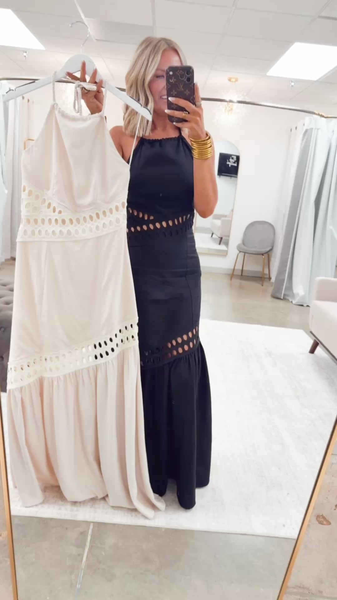 The Lace Allure Dress-Black