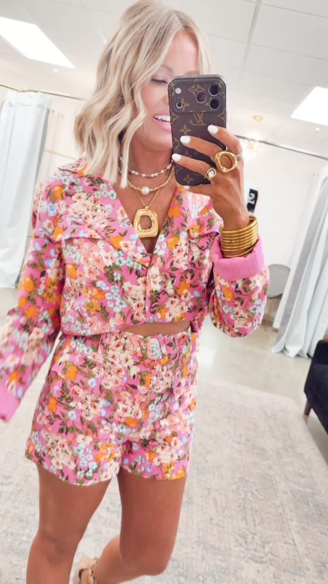 The Camellia Bloom Blazer Top