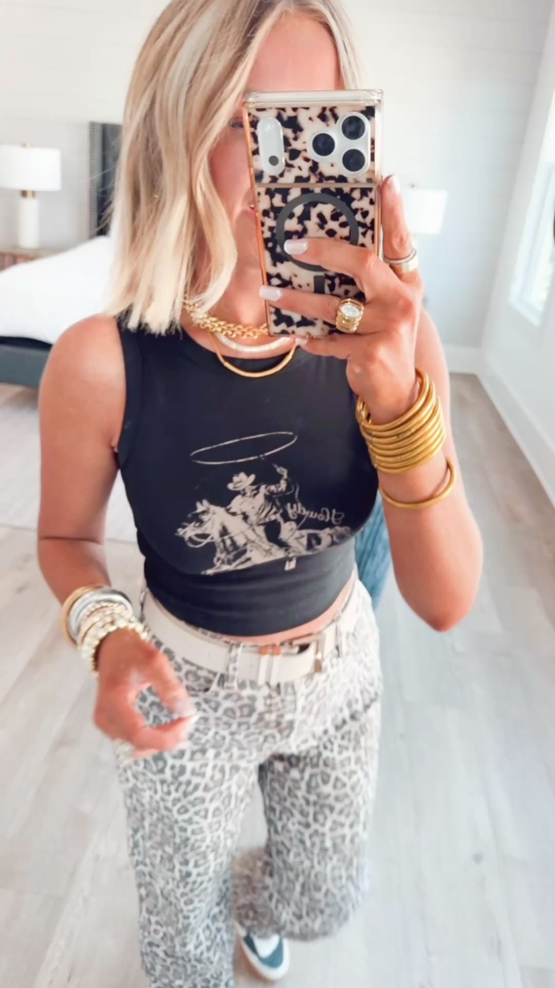 Saddle Up Tank-Black