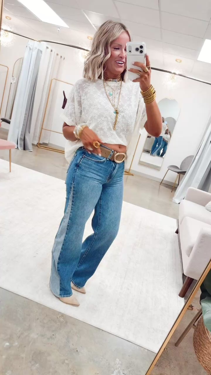 The Angleline Wide Leg Jean