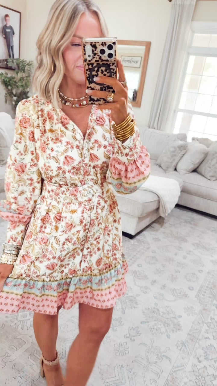 The Wren Floral Shirt Dress