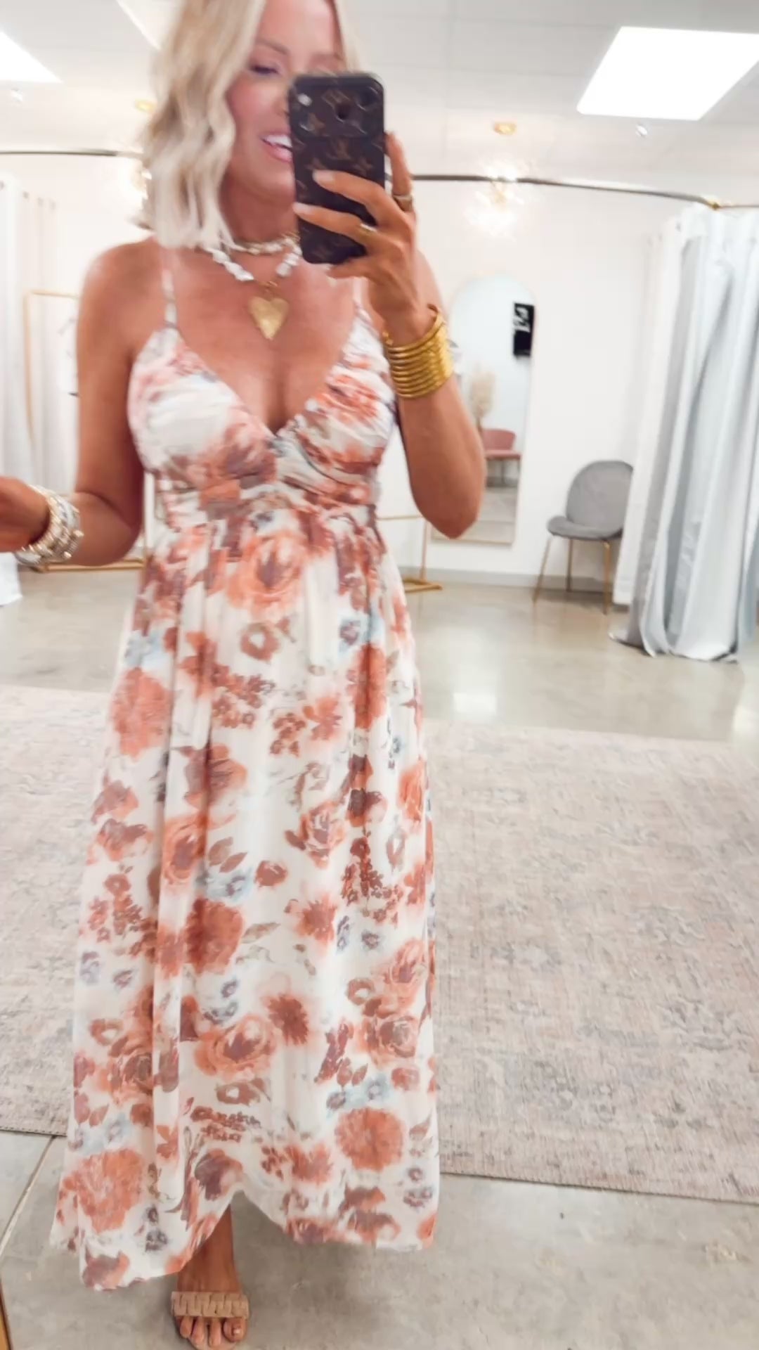 Blush Bloom Midi Dress