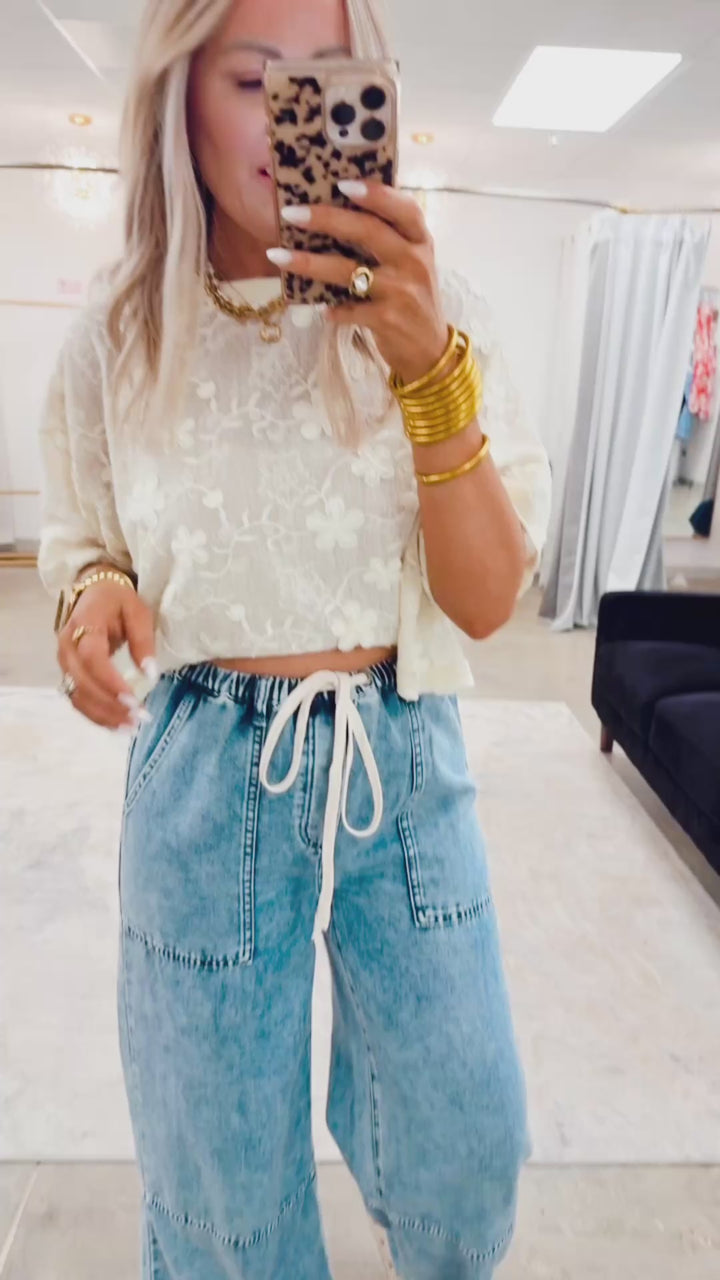 Willow Wide Leg Denim Pants
