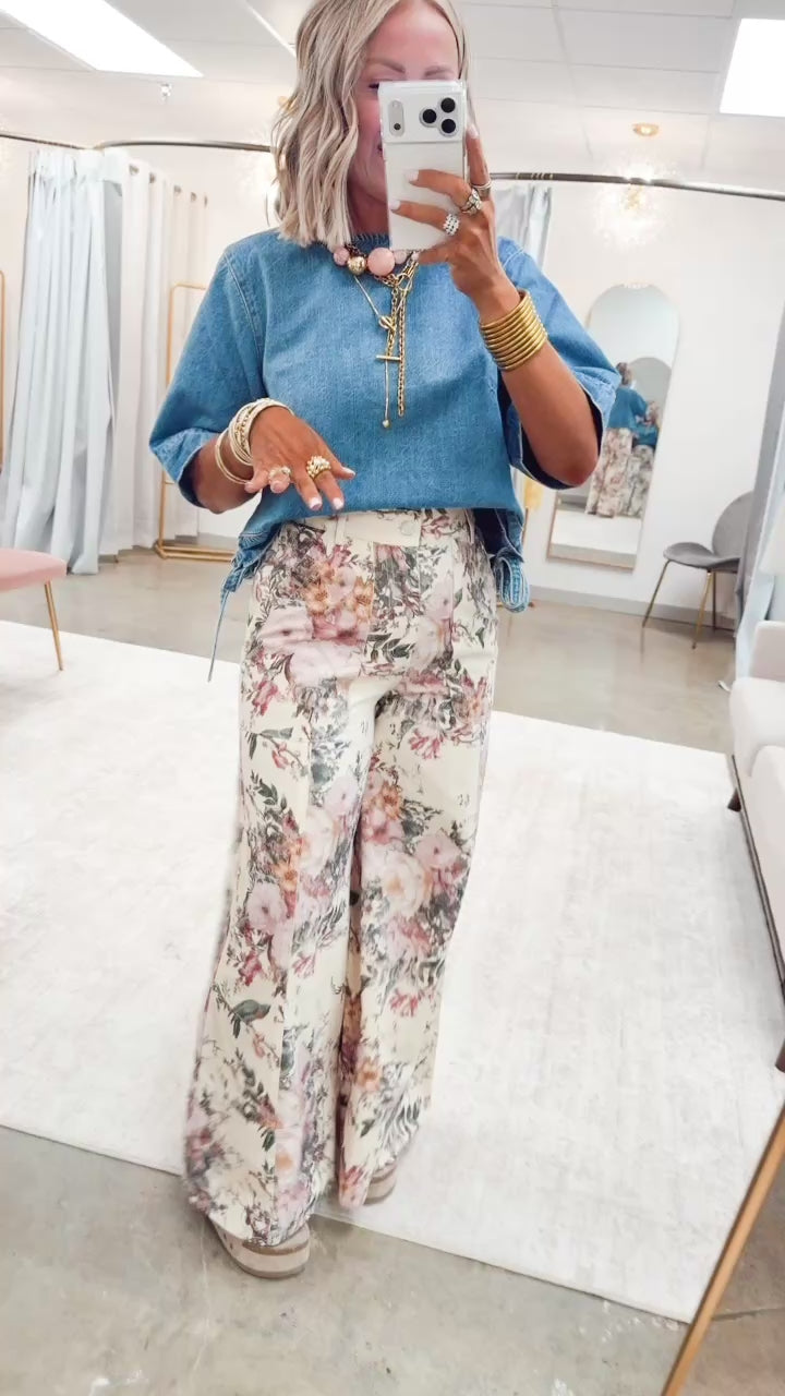 The Amarillo Sky Denim Top