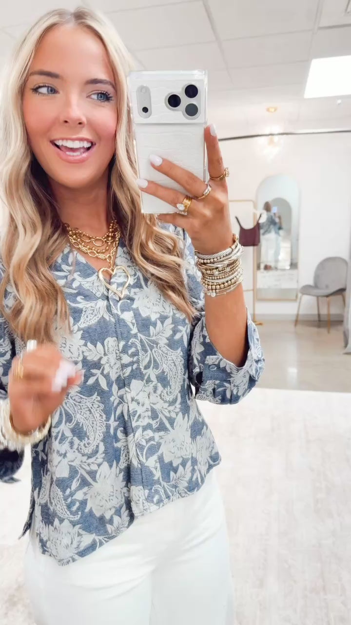 The Emmeline Paisley Print Blouse