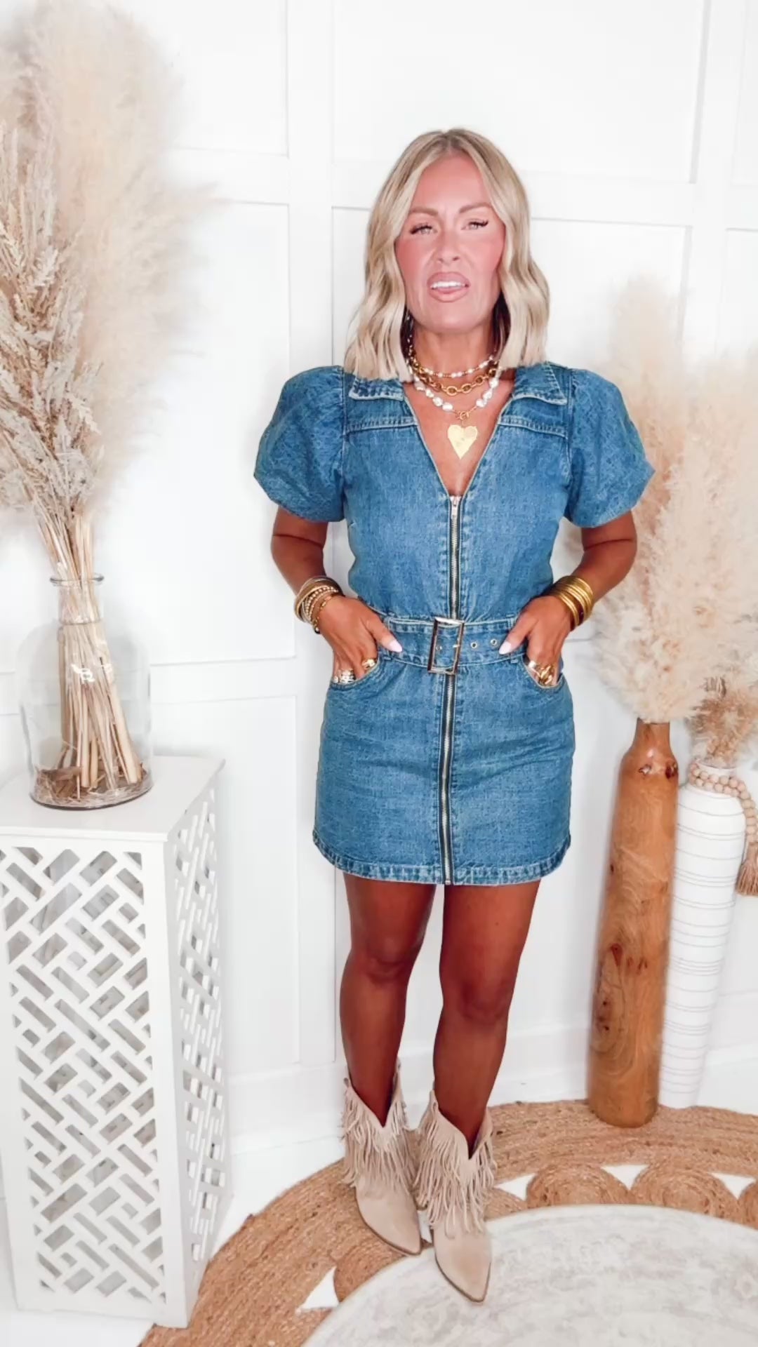 The Brooklyn Belle Belted Mini Dress