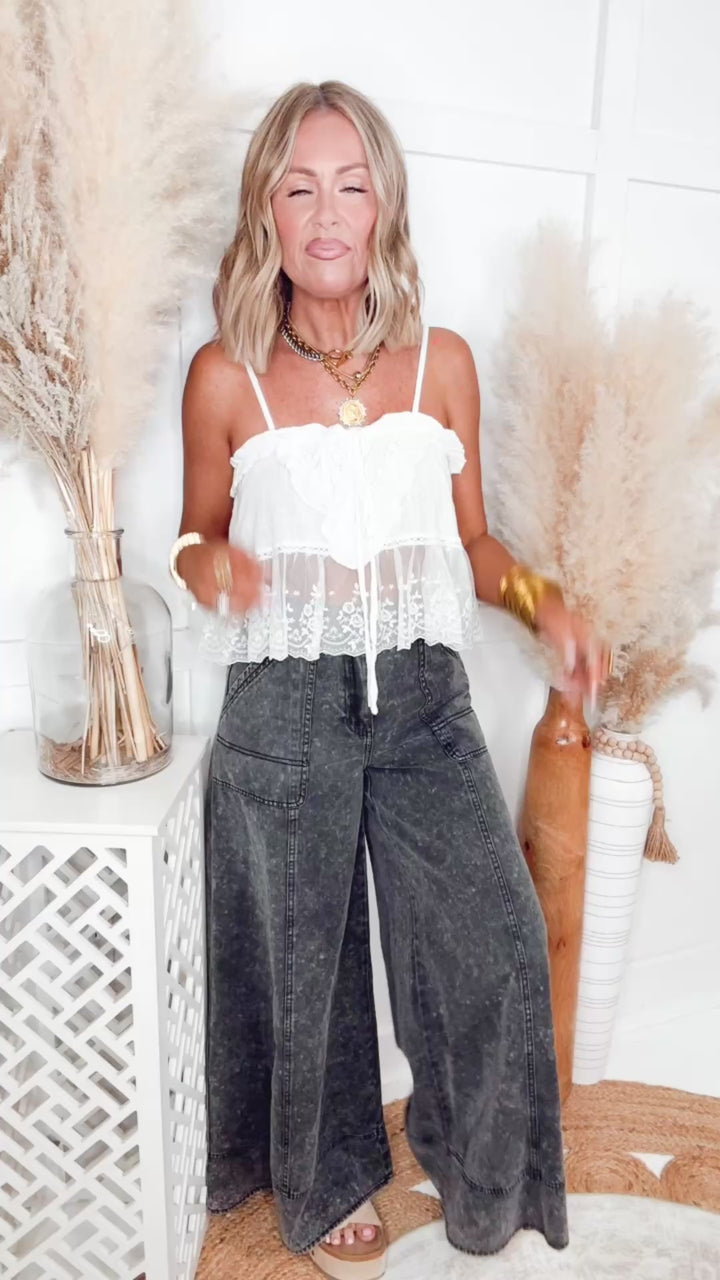 Nico Ultra Wide Leg Carpenter Pants