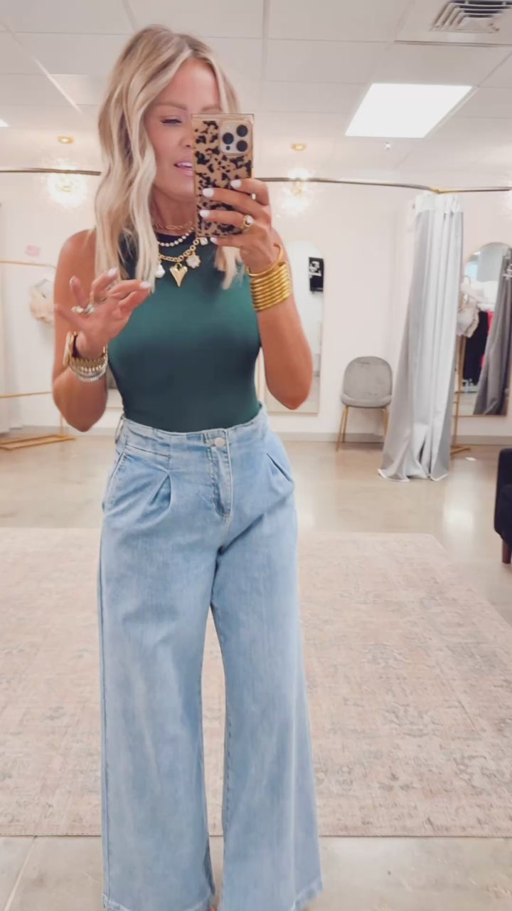 Jackie Mid Rise Wide Leg Jean