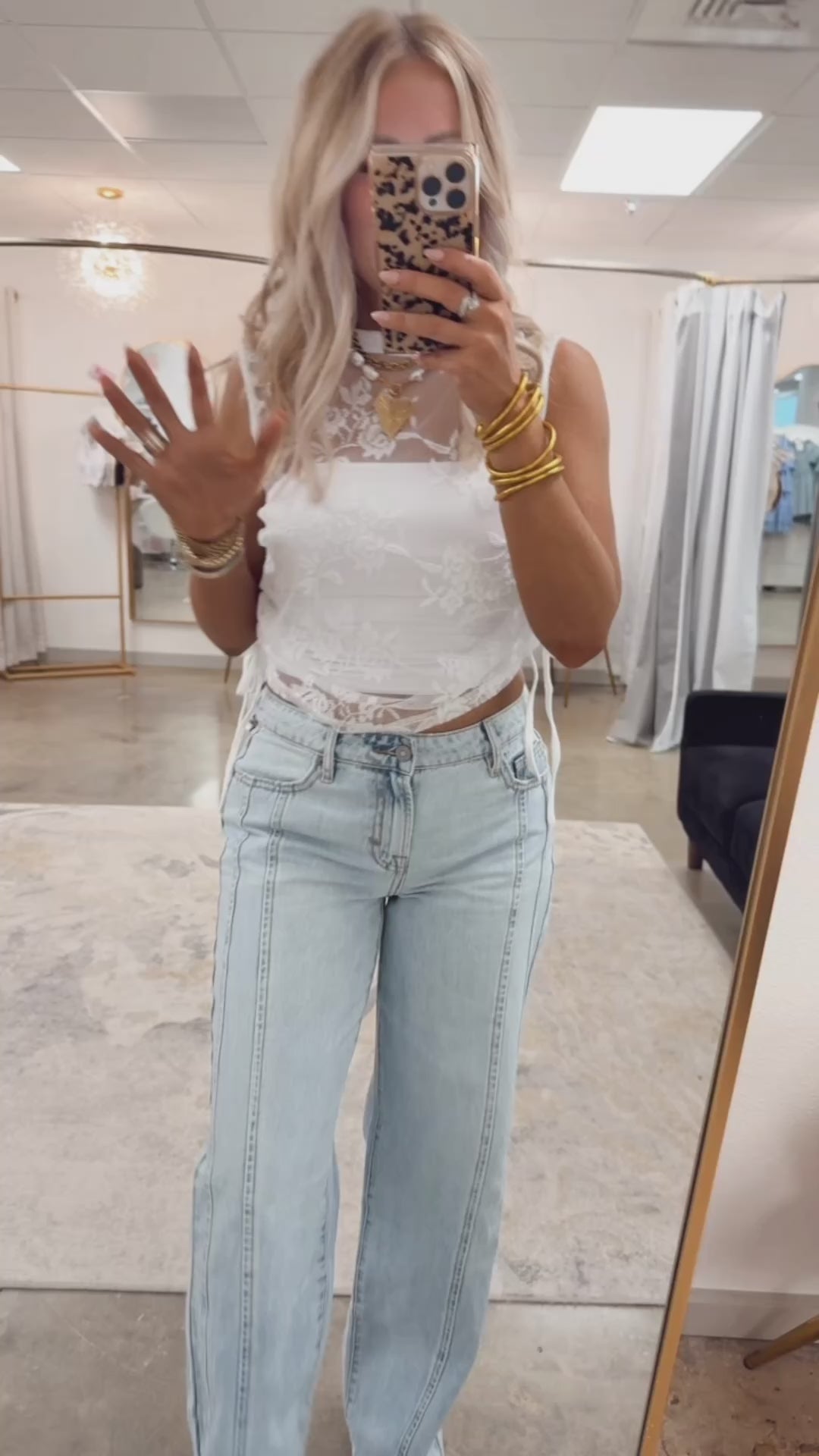 The Stella Sheer Lace Tee