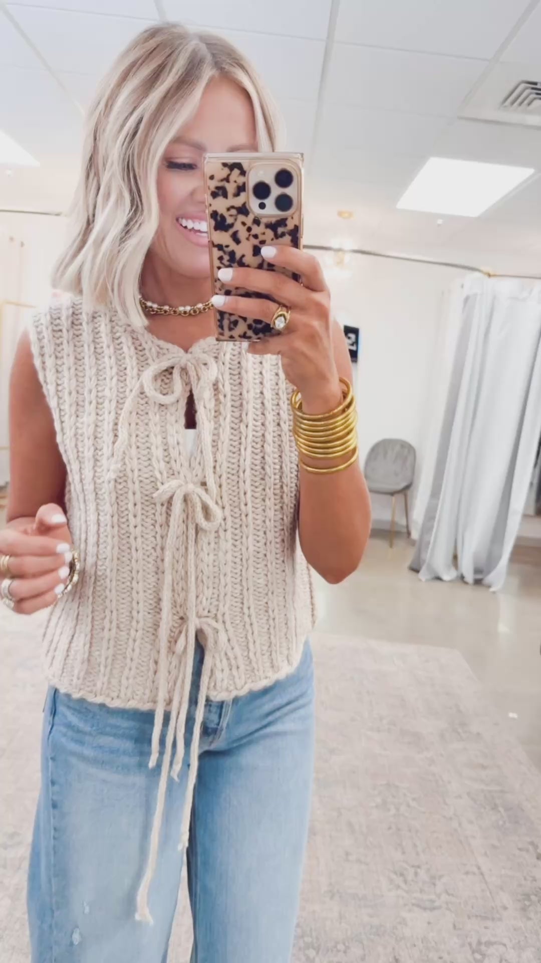 Plush Sweater Vest-Oatmeal