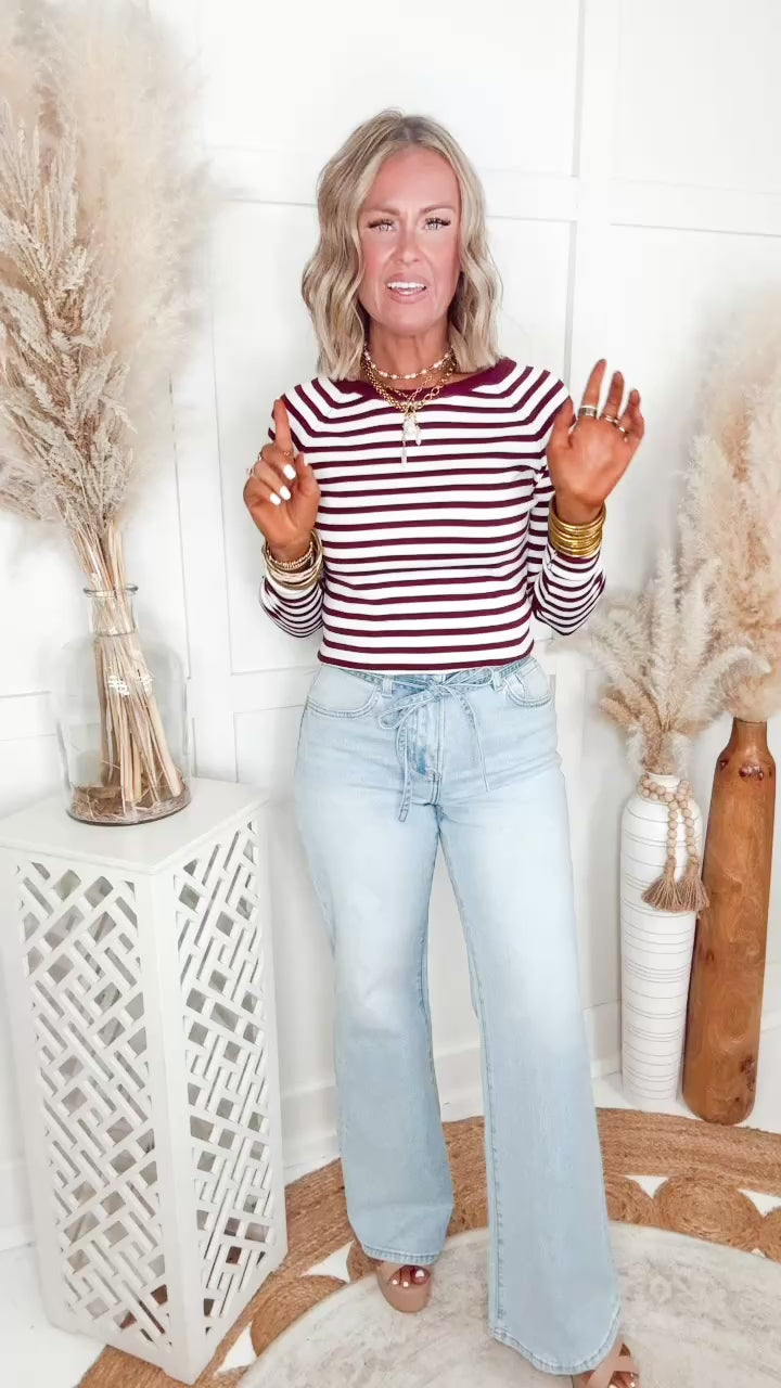 The Tessa High Rise Wide Leg Jean-Light