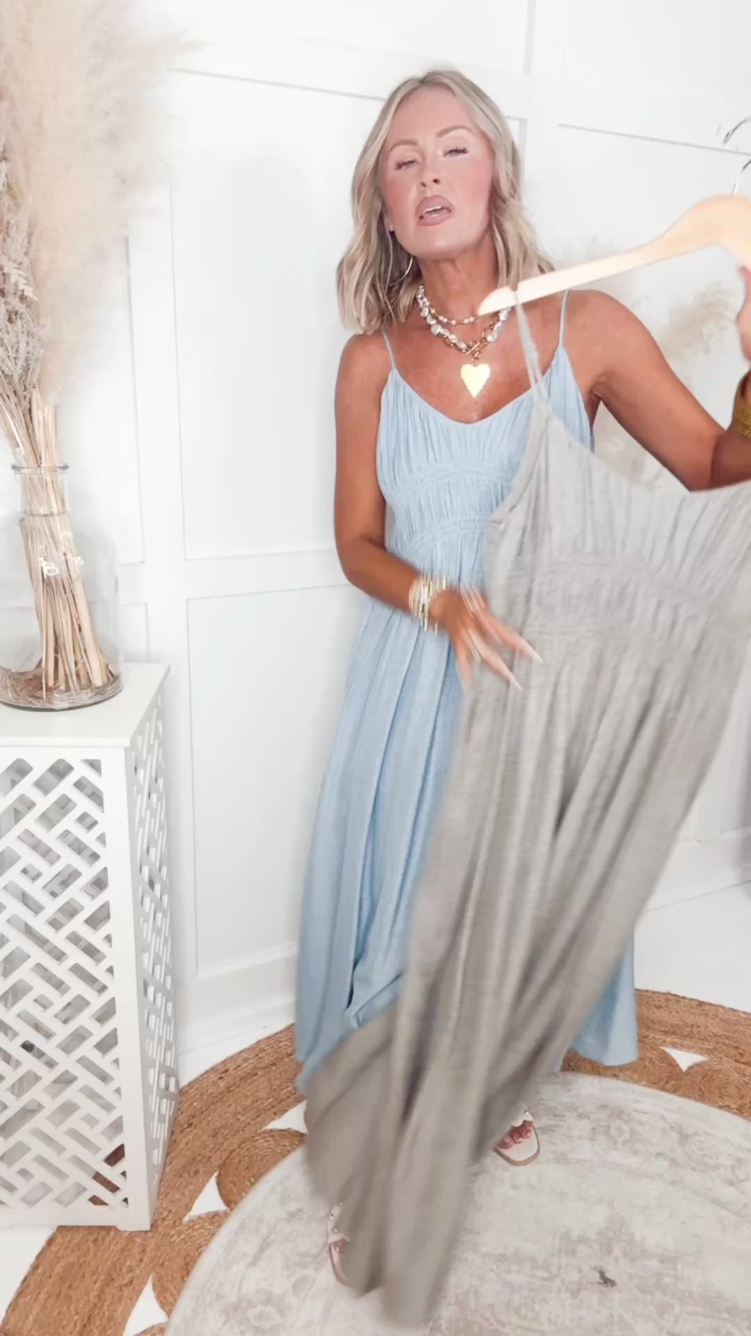 The Margot Linen Maxi Dress-Denim