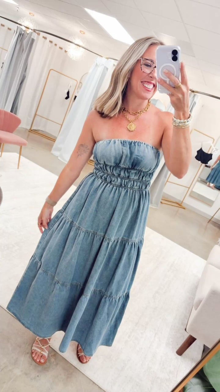 The Laurel Tiered Midi Sundress