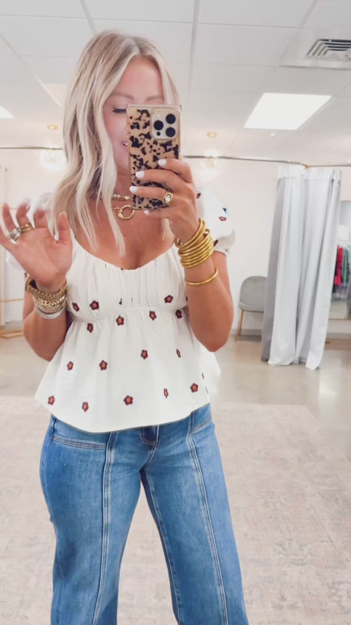 Daisy Pleated Blouse
